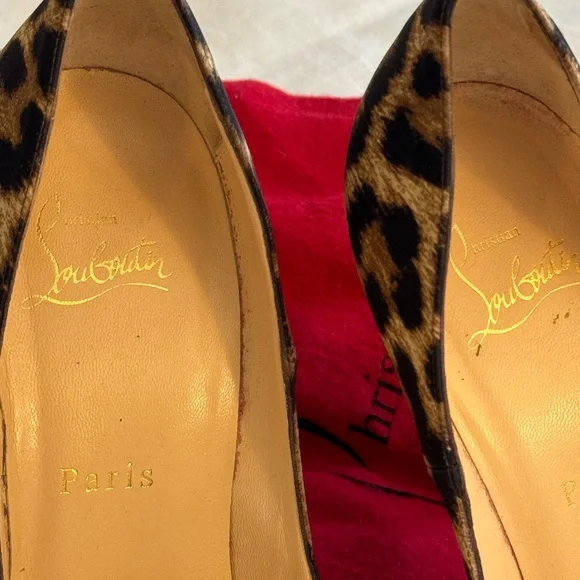 Christian Louboutin Leopard Print Heels - Picture 7 of 10